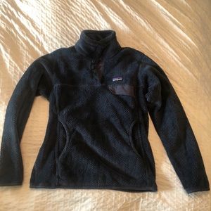 Patagonia Women's Snap-T Fleece Pullover - navy